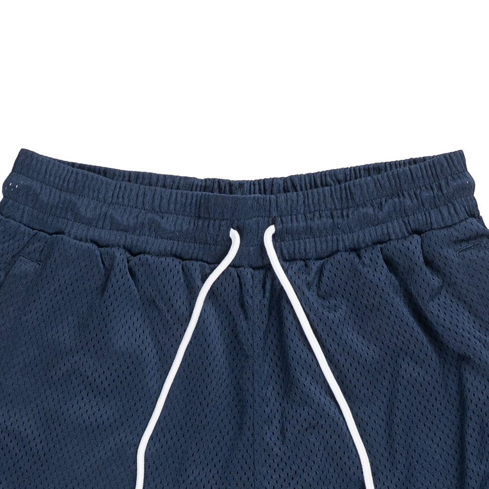 New Era Street Dangle Ocean Side Blue and Yellow Mustart Mesh Active Shorts