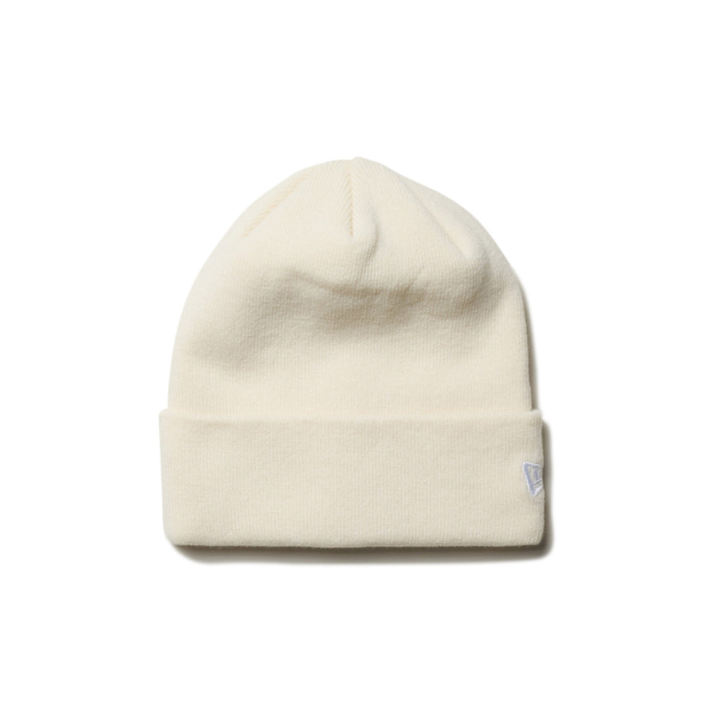 New Era Basic Off White Cuff Knit Beanie