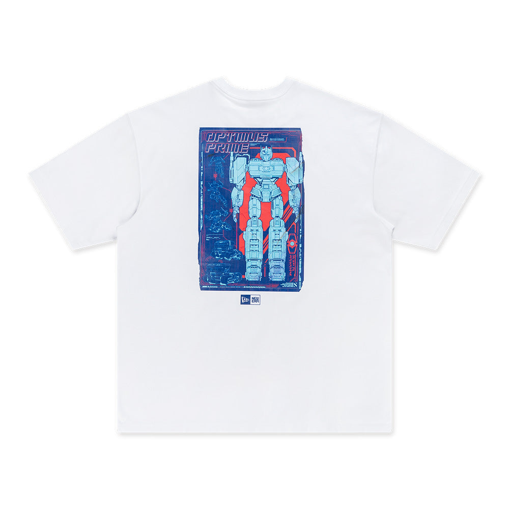 New Era x Transformers One Optimus Prime White Oversized COOLERA Short Sleeve T-Shirt