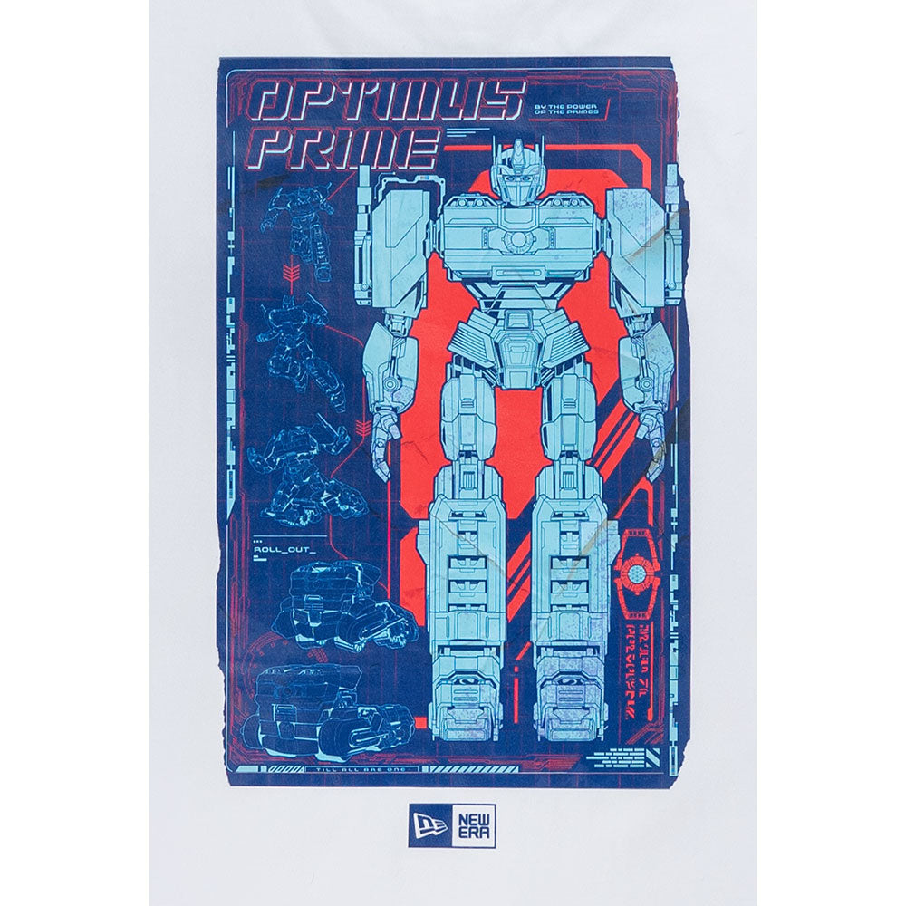 New Era x Transformers One Optimus Prime White Oversized COOLERA Short Sleeve T-Shirt