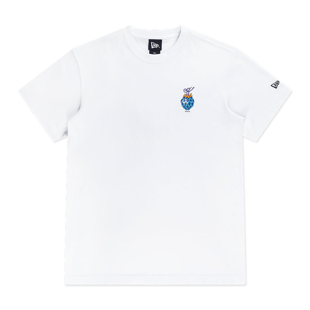 New Era x One Piece Gear 5 The Fish Fish Fruit White COOLERA Short Sleeve T-Shirt