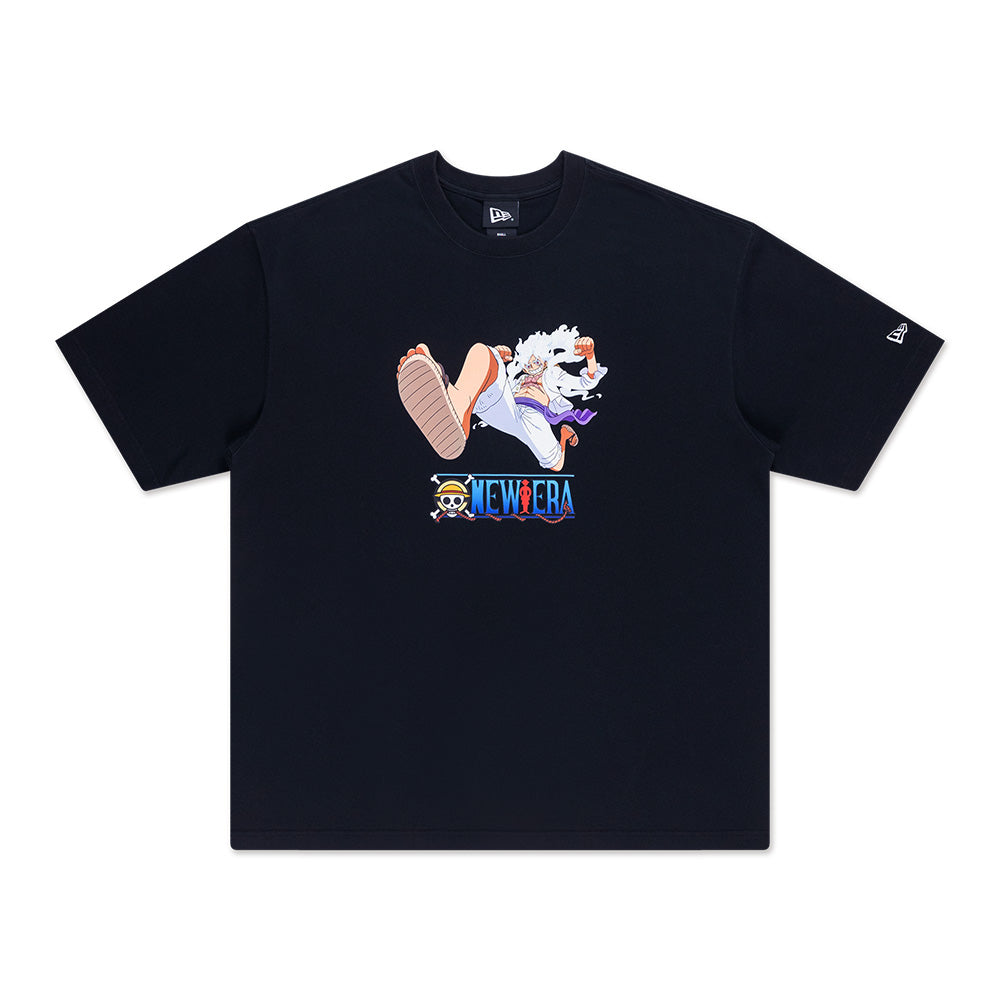 New Era x One Piece Gear 5 Luffy Gear 5 Black Oversized Short Sleeve T-Shirt