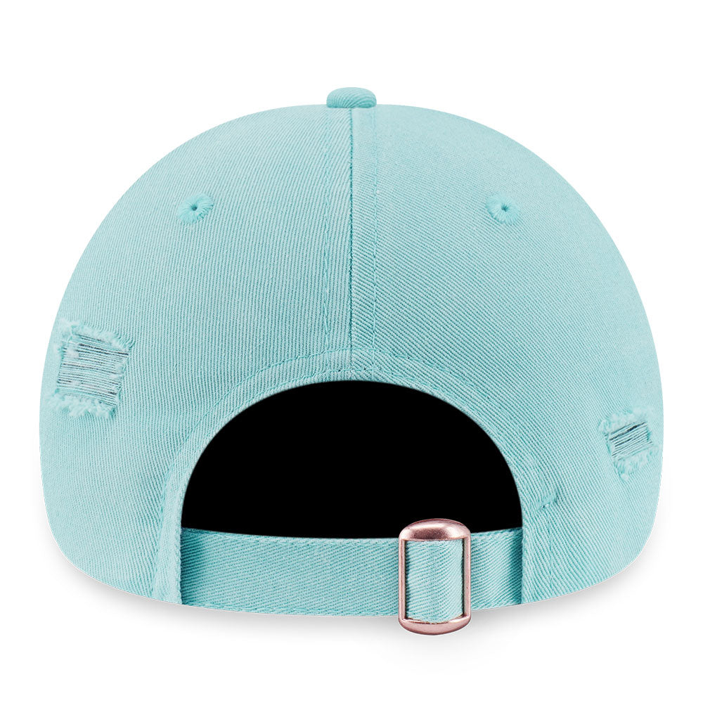 New Era New York Yankees MLB Logo Washed Arctic Teal 9TWENTY Small Adjustable Cap