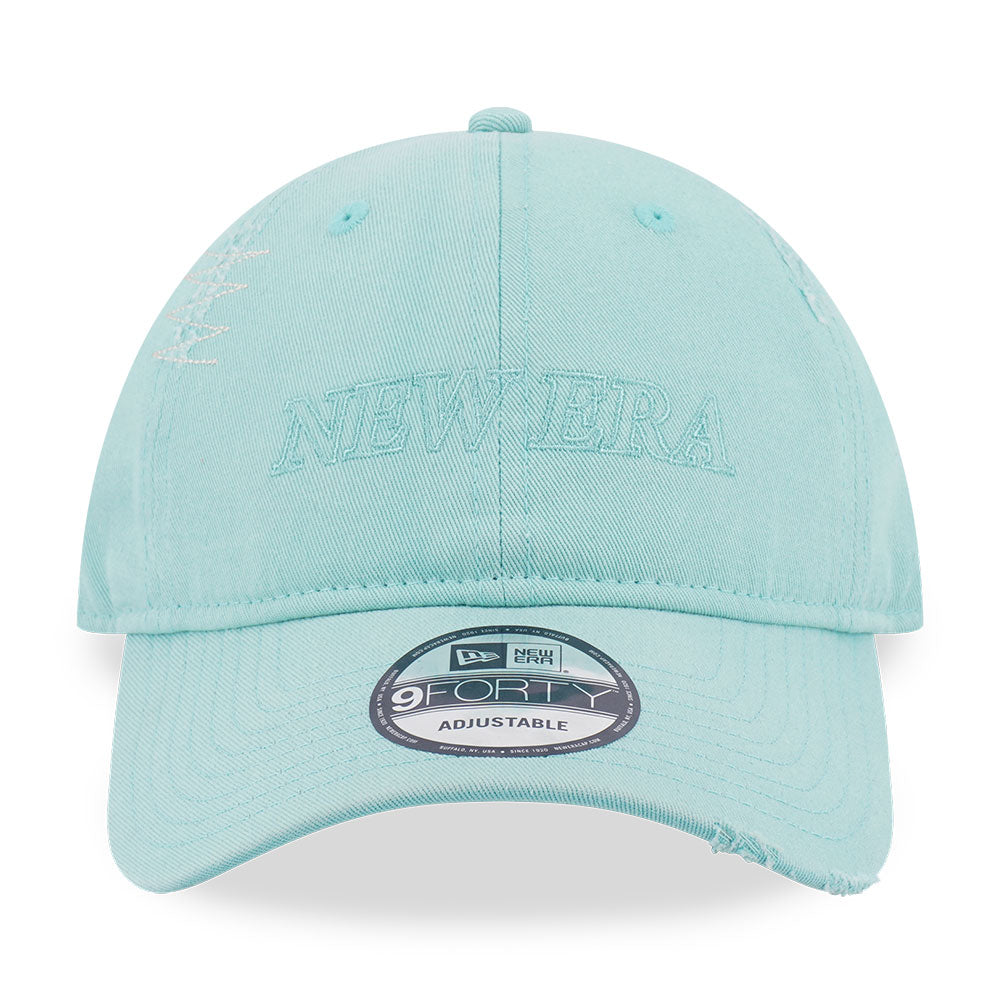 New Era Logo Washed Arctic Teal 9FORTY Unstructured Adjustable Cap