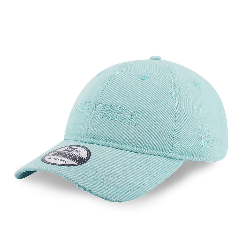 New Era Logo Washed Arctic Teal 9FORTY Unstructured Adjustable Cap