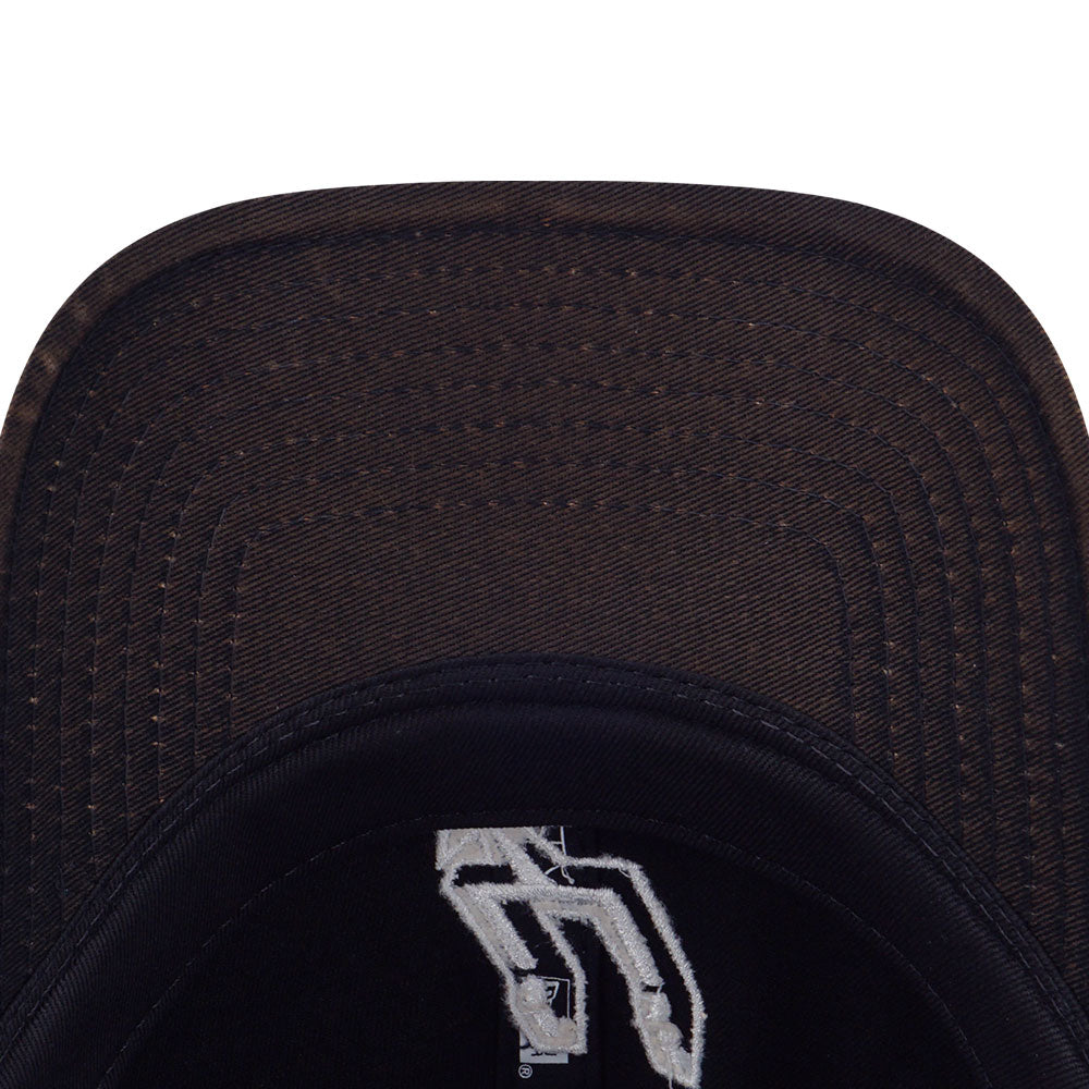 New Era San Antonio Spurs NBA Hand Brush Wash Black 9FORTY Unstructured Adjustable Cap