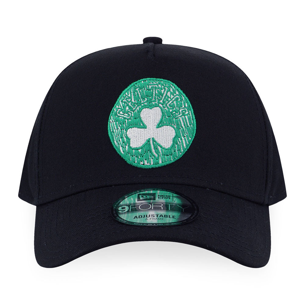 New Era Boston Celtics NBA Doodles Black 9FORTY A-Frame Adjustable Cap