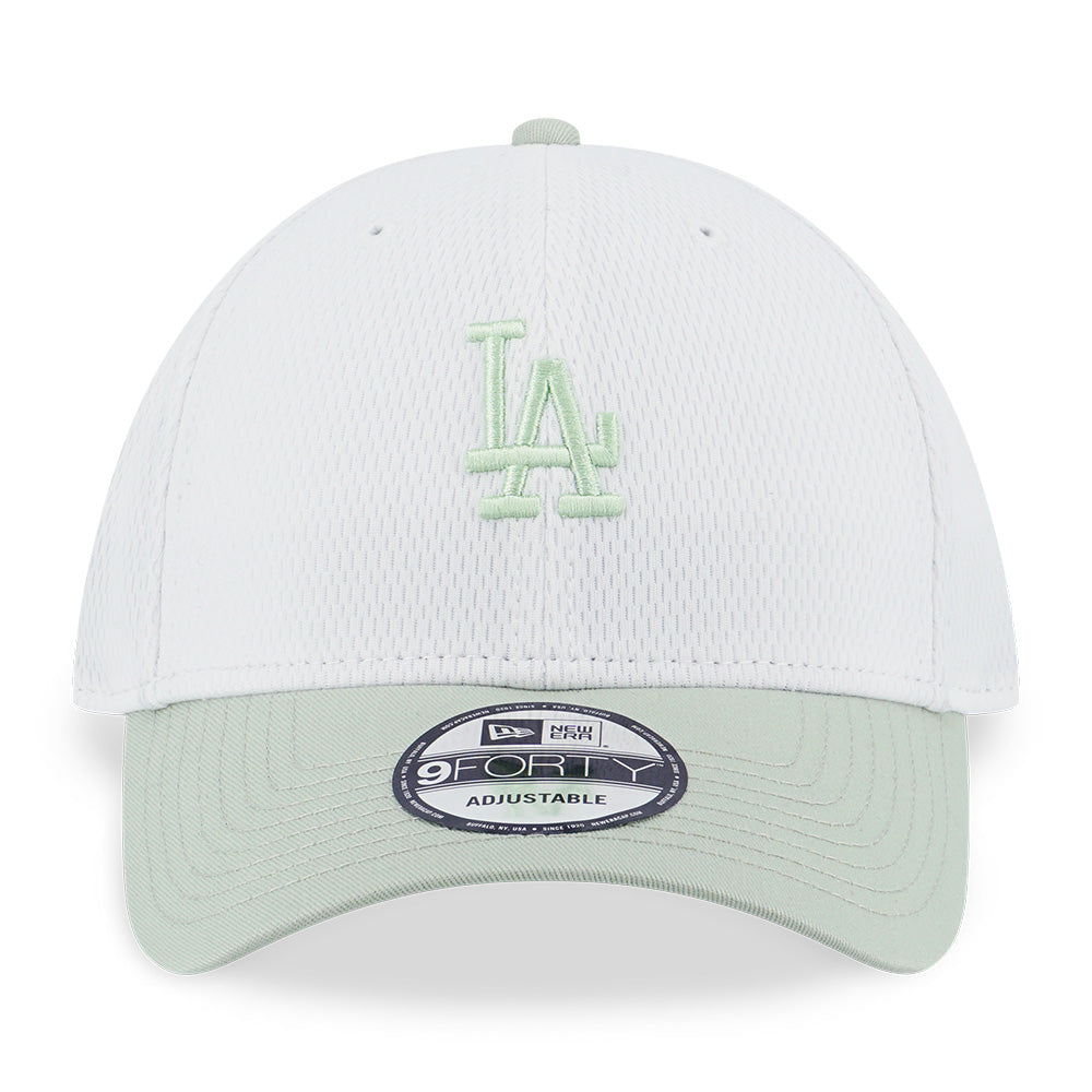 New Era Los Angeles Dodgers Dashmark Mini White Soft Grass 9FORTY Adjustable Cap
