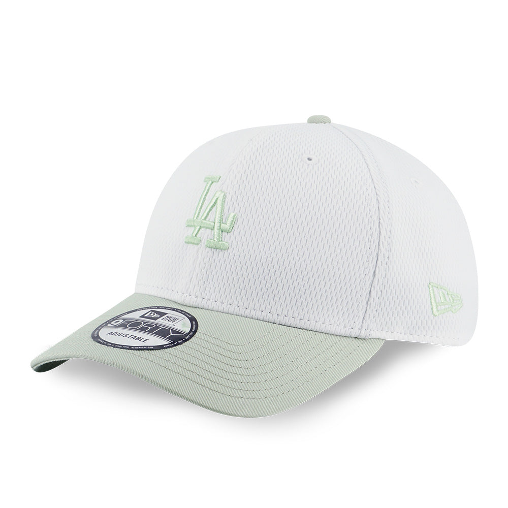 New Era Los Angeles Dodgers Dashmark Mini White Soft Grass 9FORTY Adjustable Cap