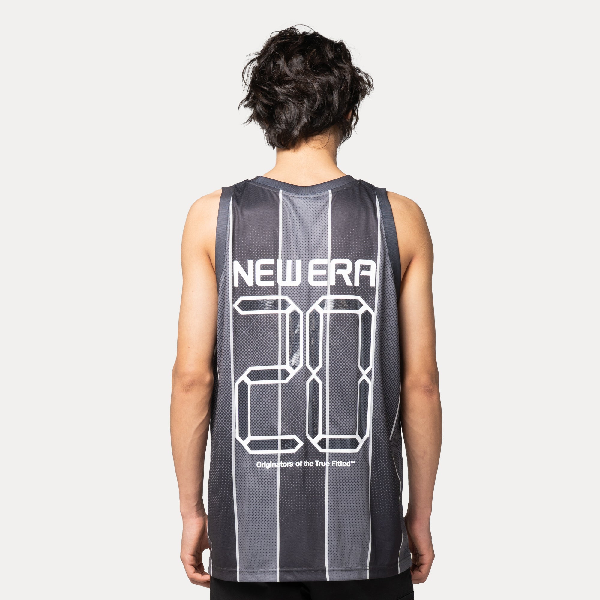 New Era Wordmark City Sport Black Basketball Jersey