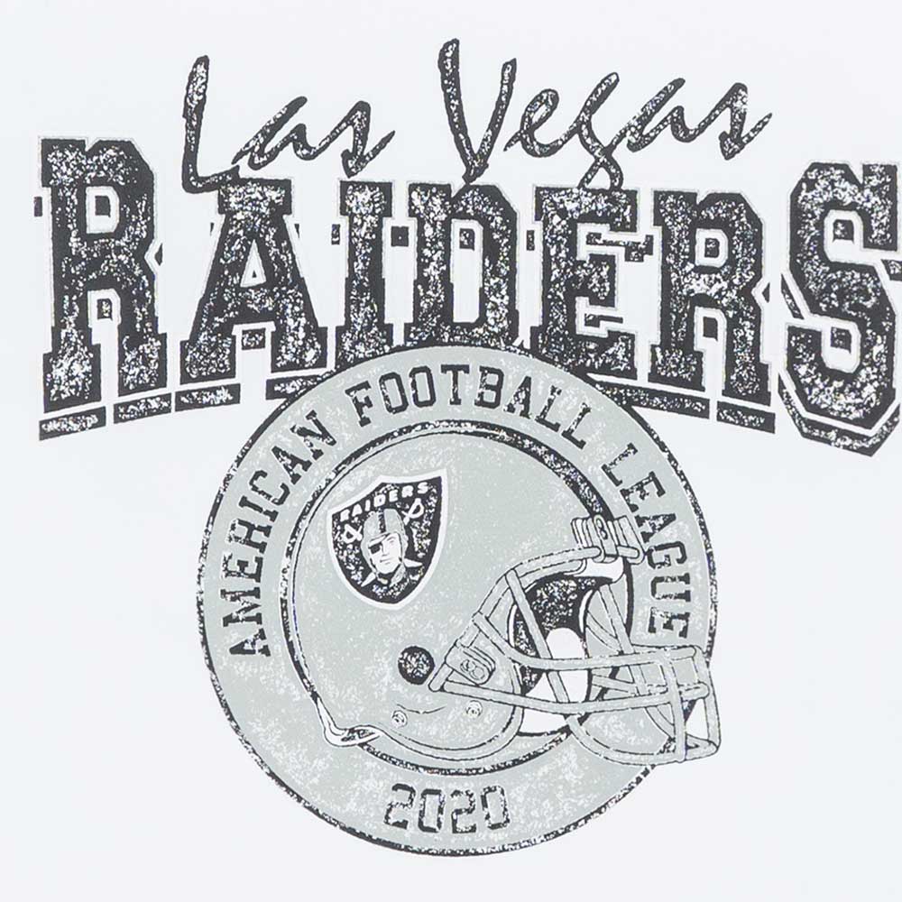New Era Las Vegas Raiders NFL Helmet White COOLERA Short Sleeve T-Shirt