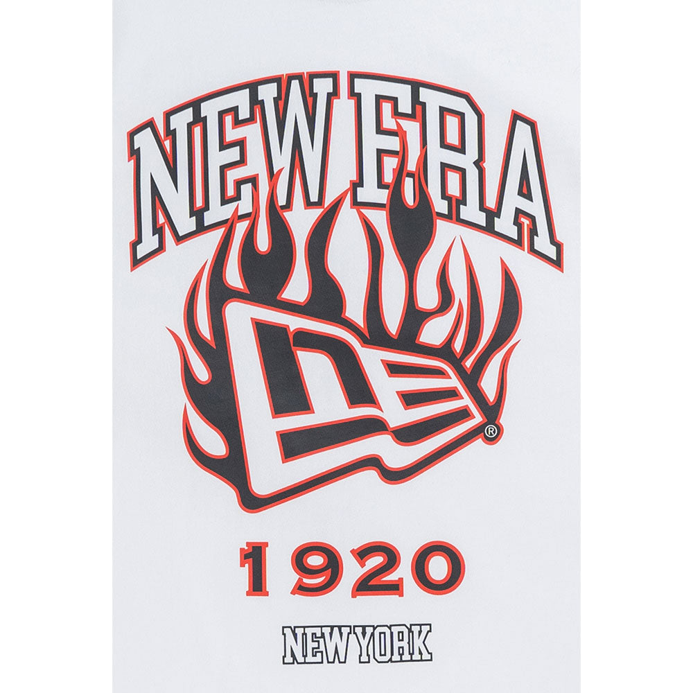New Era Flag Flame White COOLERA Short Sleeve T-Shirt