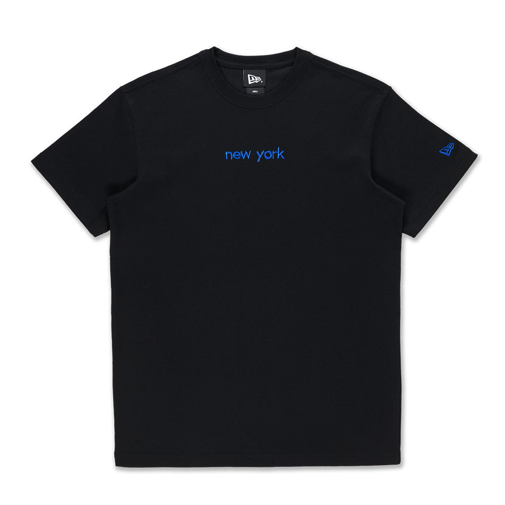 New Era New York Knicks NBA Doodles Black COOLERA Short Sleeve T-Shirt
