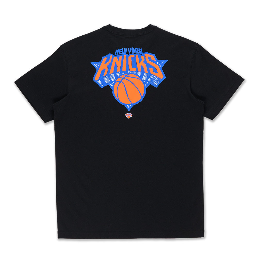 New Era New York Knicks NBA Doodles Black COOLERA Short Sleeve T-Shirt