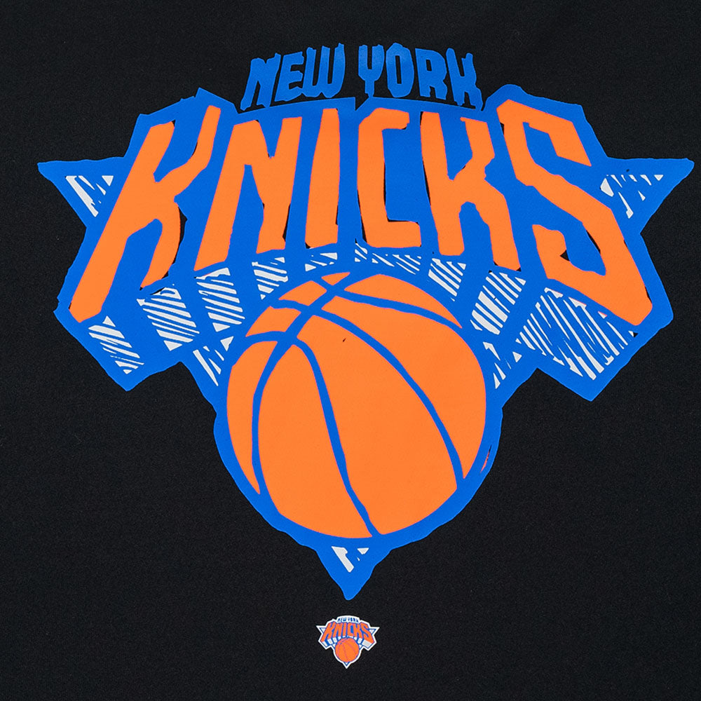 New Era New York Knicks NBA Doodles Black COOLERA Short Sleeve T-Shirt