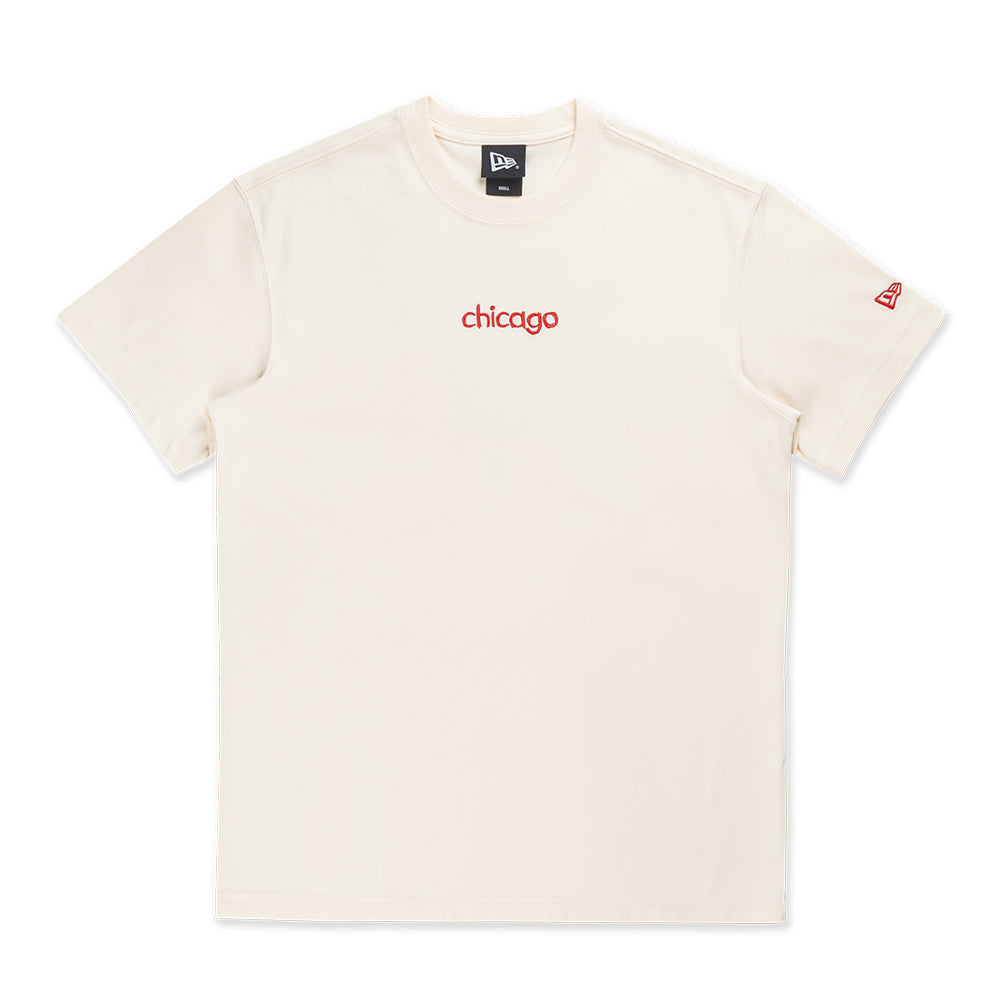 New Era Chicago Bulls NBA Doodles Chrome White COOLERA Short Sleeve T-Shirt