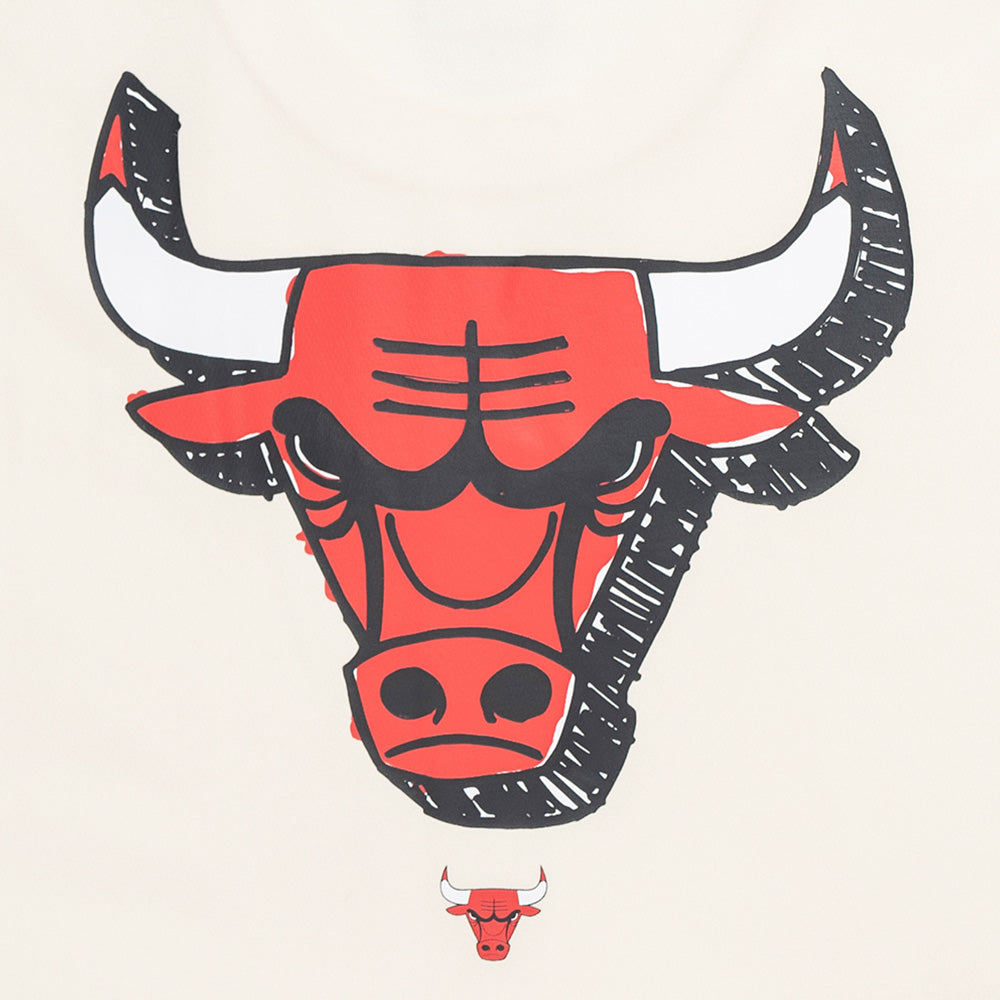 New Era Chicago Bulls NBA Doodles Chrome White COOLERA Short Sleeve T-Shirt