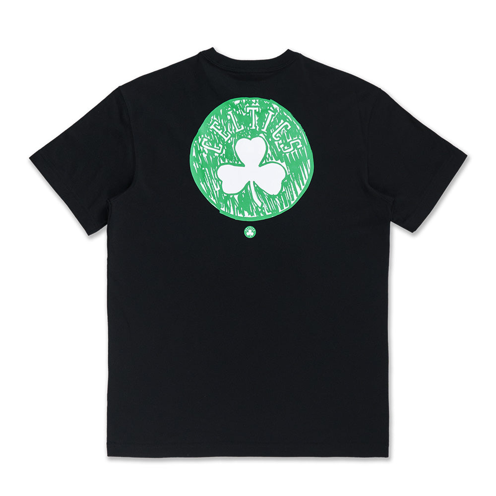New Era Boston Celtics NBA Doodles Black COOLERA Short Sleeve T-Shirt