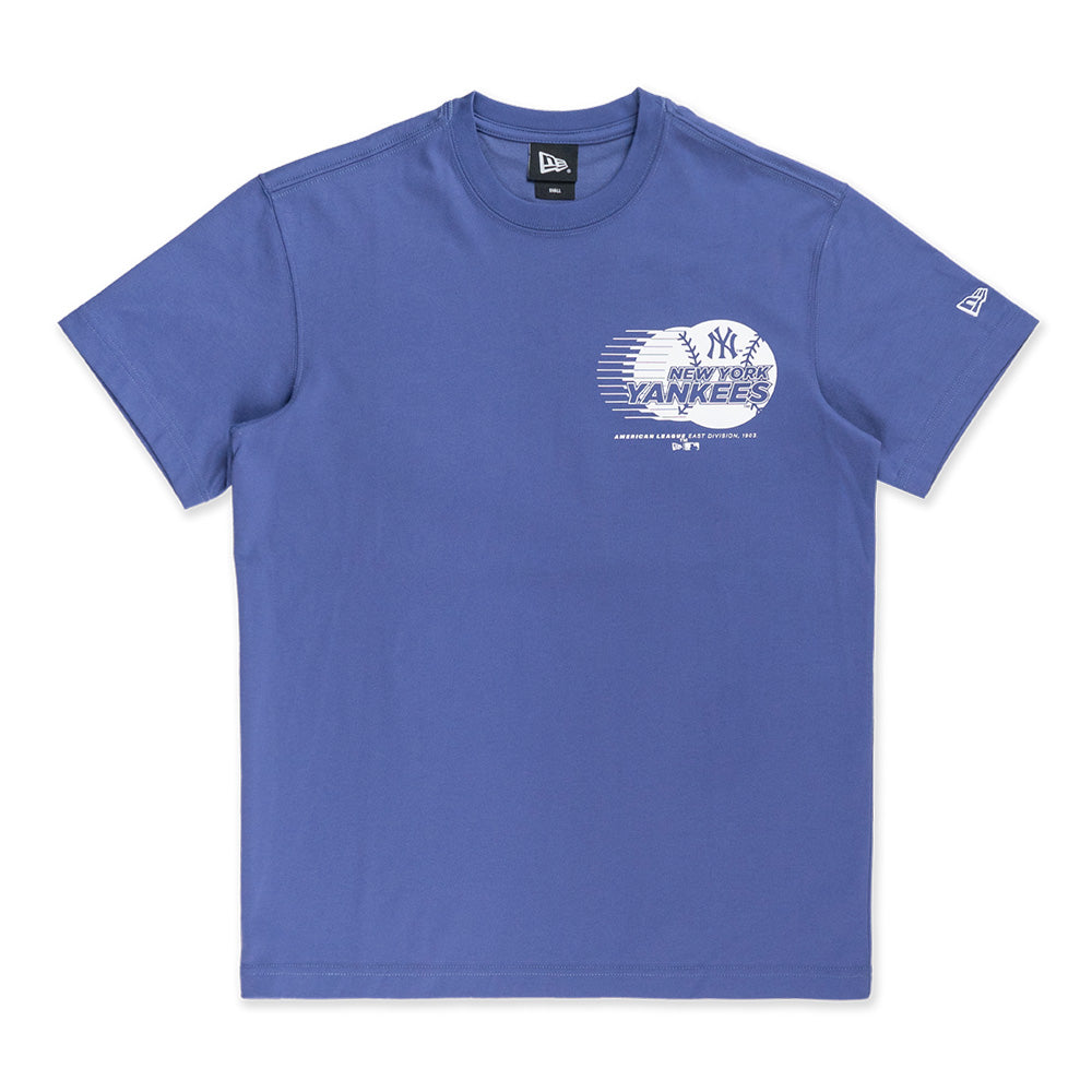 New Era New York Yankees MLB Seasonal Ink Purple COOLERA Short Sleeve T-Shirt