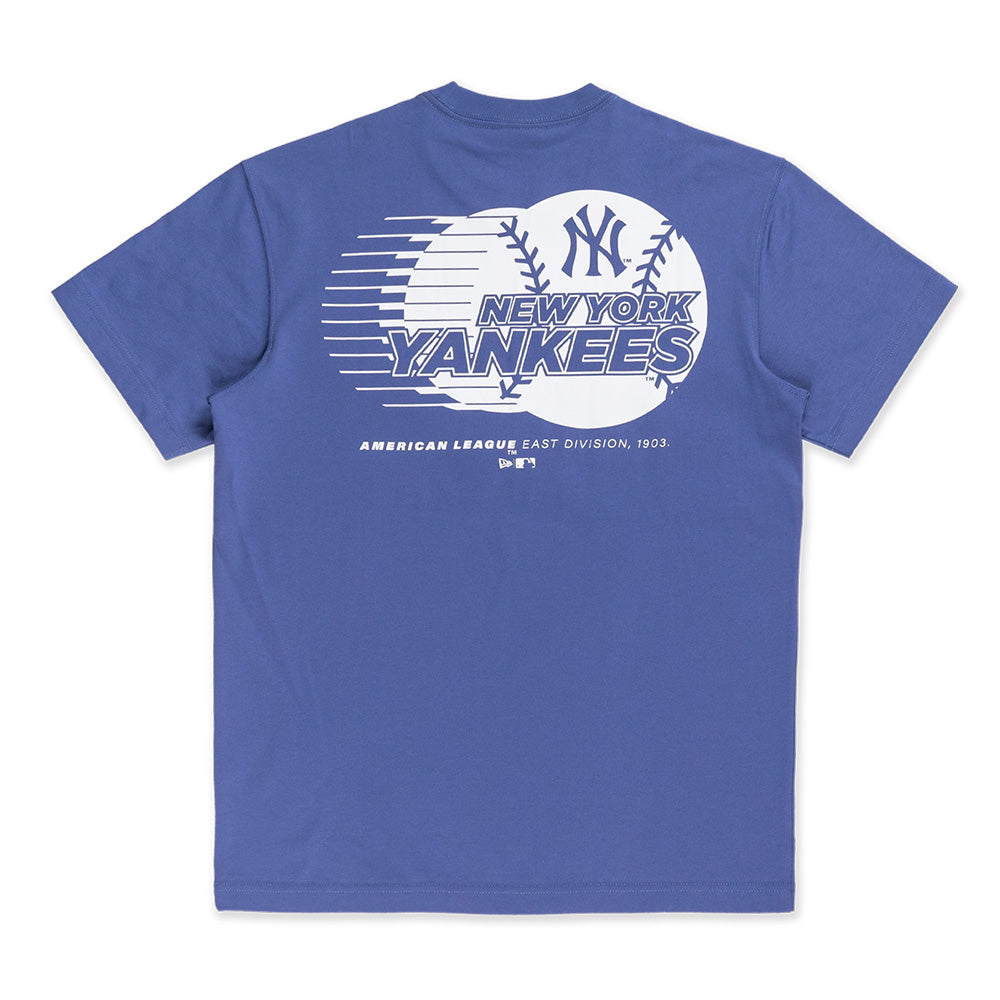 New Era New York Yankees MLB Seasonal Ink Purple COOLERA Short Sleeve T-Shirt