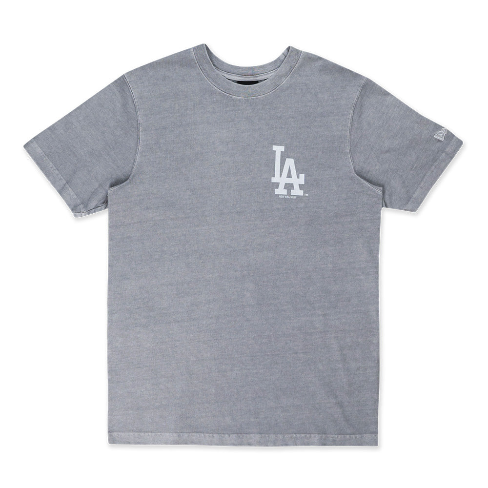 New Era Los Angeles Dodgers MLB League Washed Cotton Dolphine Grey Short Sleeve T-Shirt