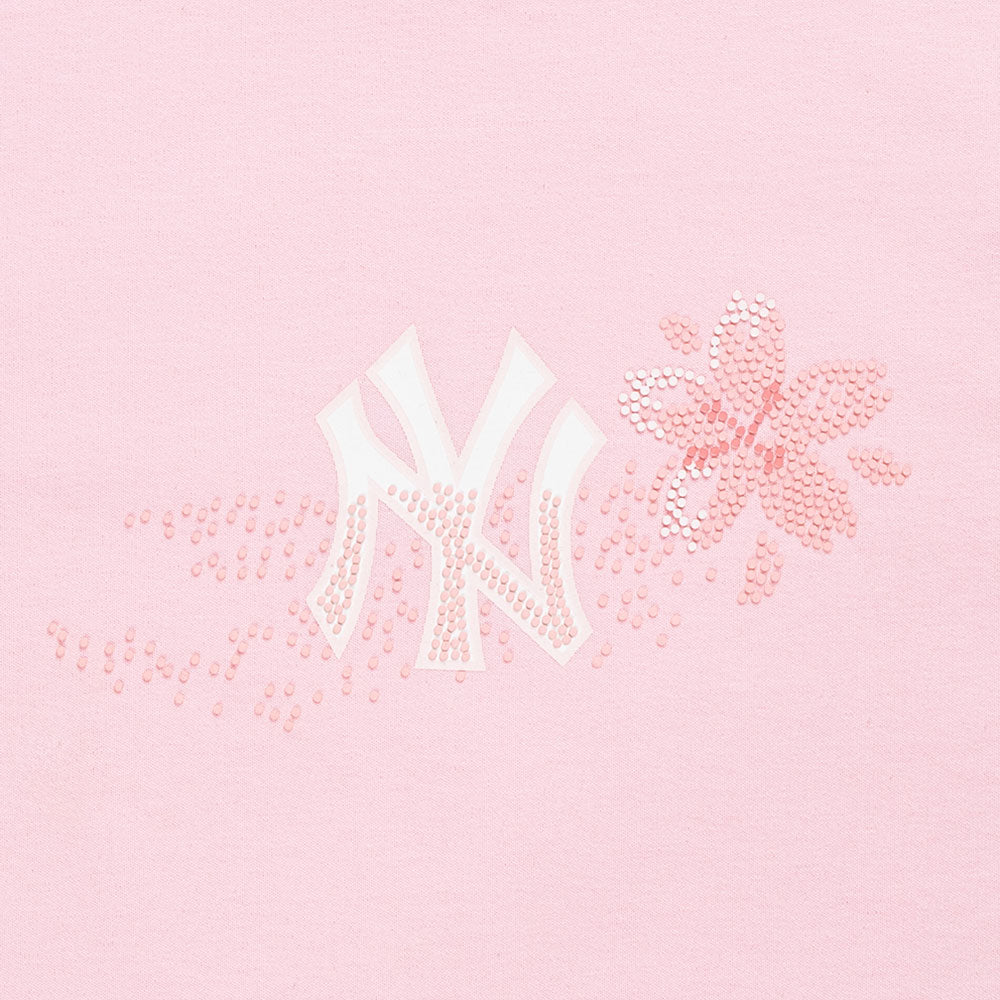 New Era New York Yankees MLB Floral Pink Women Short Sleeve T-Shirt