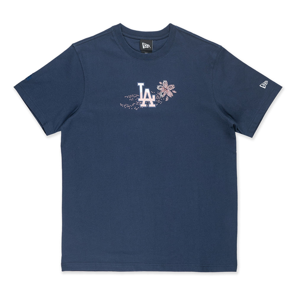 New Era Los Angeles Dodgers MLB Floral Oceanside Blue Short Sleeve T-Shirt