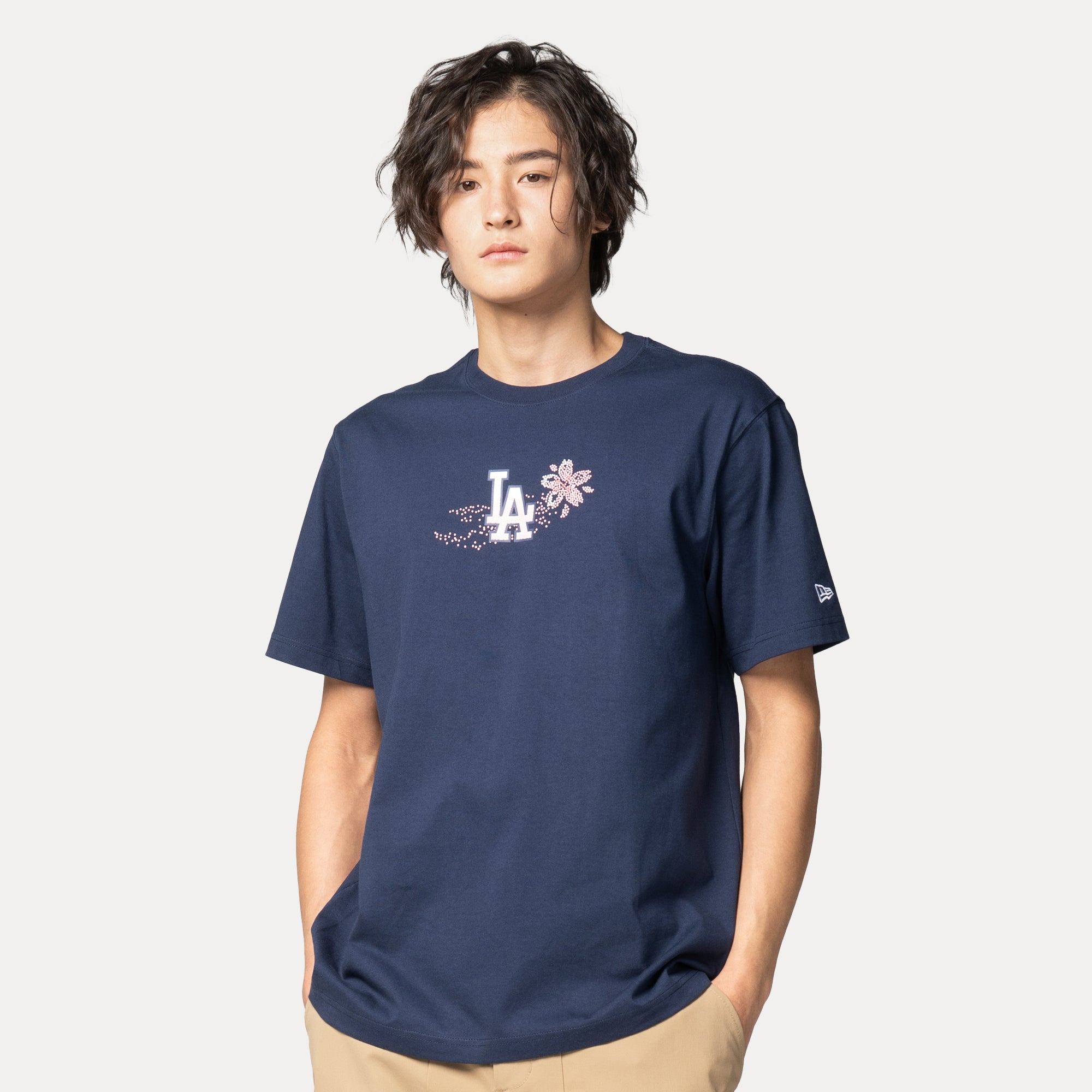 New Era Los Angeles Dodgers MLB Floral Oceanside Blue Short Sleeve T-Shirt