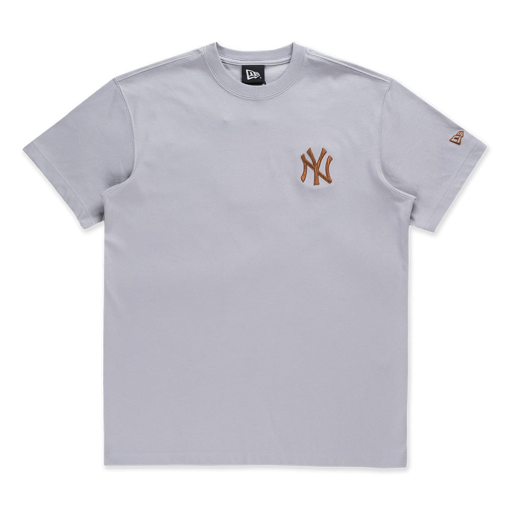 New Era New York Yankees MLB 5950 Pack Wooden Dolphine Grey COOLERA Short Sleeve T-Shirt