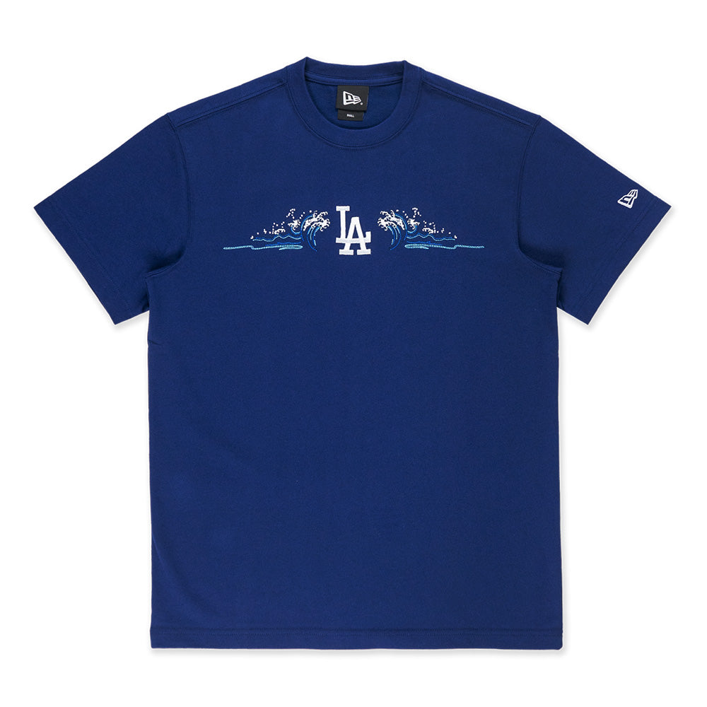 New Era Los Angeles Dodgers 5950 Pack Tonal Wave Dark Royal COOLERA Short Sleeve T-Shirt