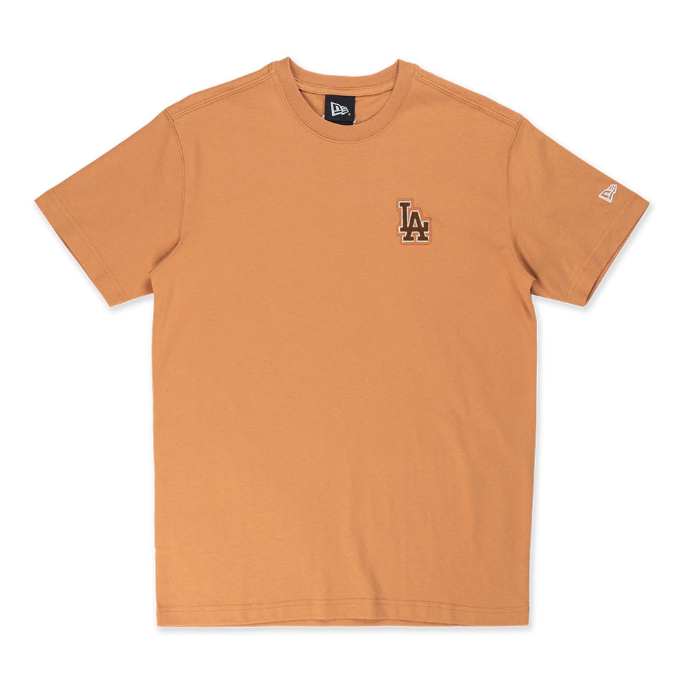 New Era Los Angeles Dodgers MLB Chain Stitching Deep Sand COOLERA Short Sleeve T-shirt