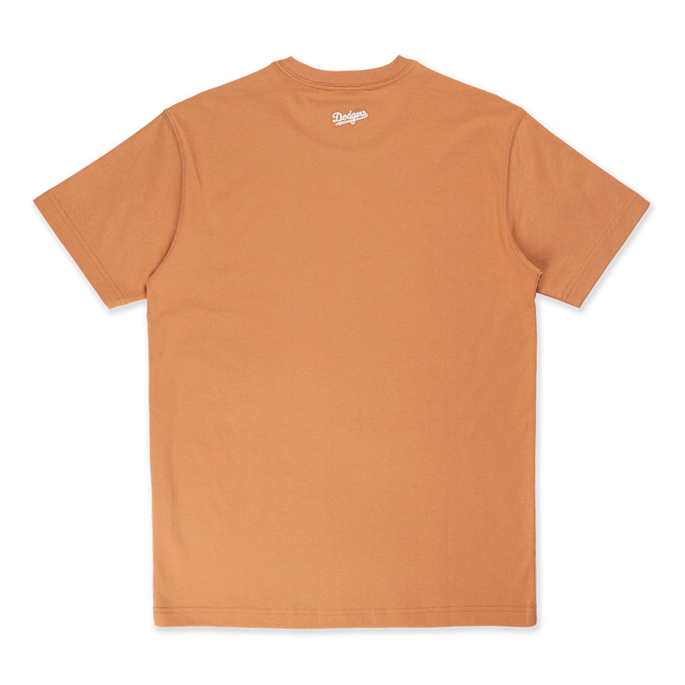 New Era Los Angeles Dodgers MLB Chain Stitching Deep Sand COOLERA Short Sleeve T-shirt