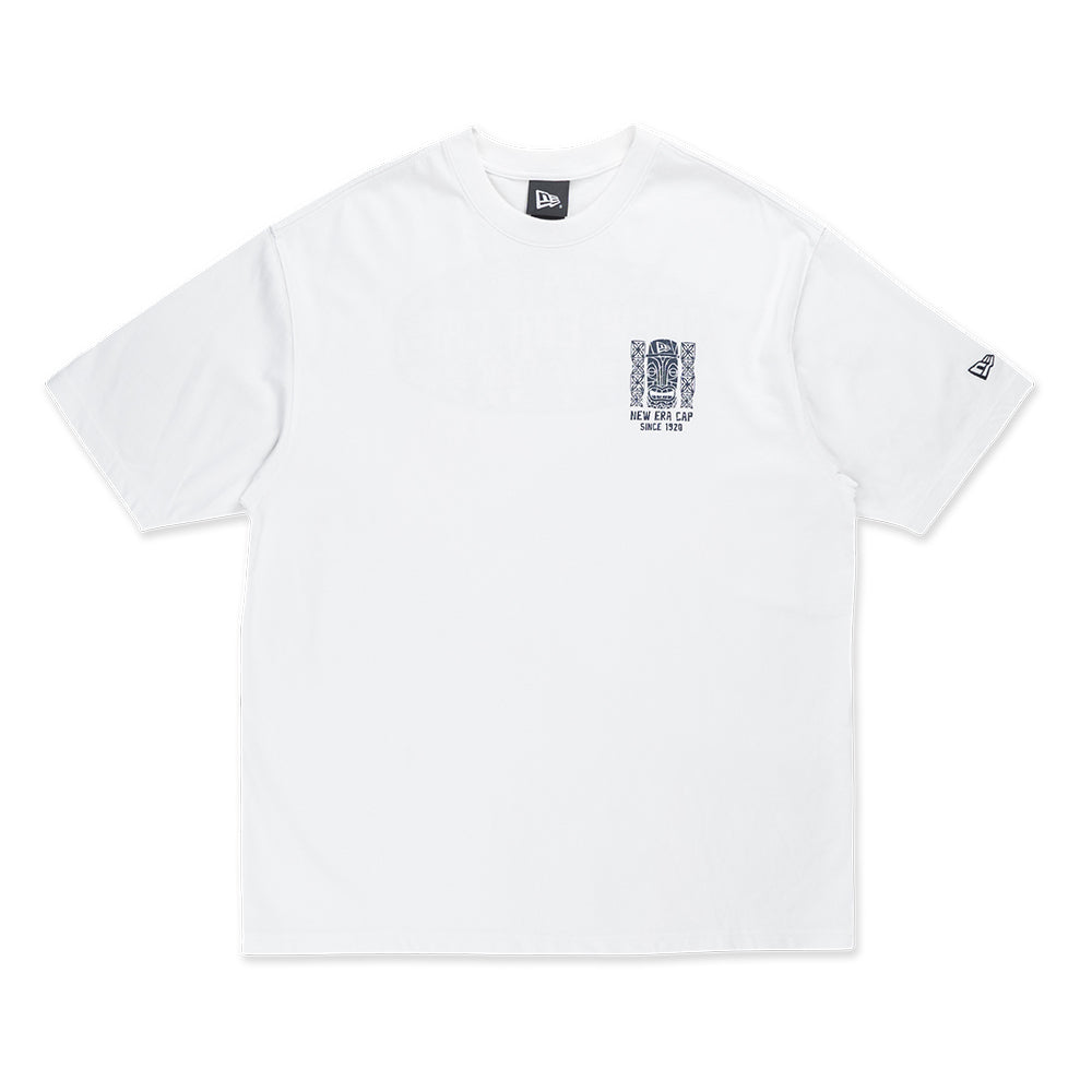New Era Logo Marine Life Club White Oversized COOLERA Short Sleeve T-Shirt