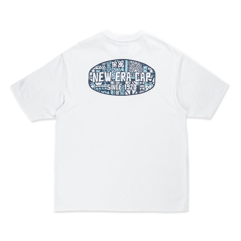 New Era Logo Marine Life Club White Oversized COOLERA Short Sleeve T-Shirt