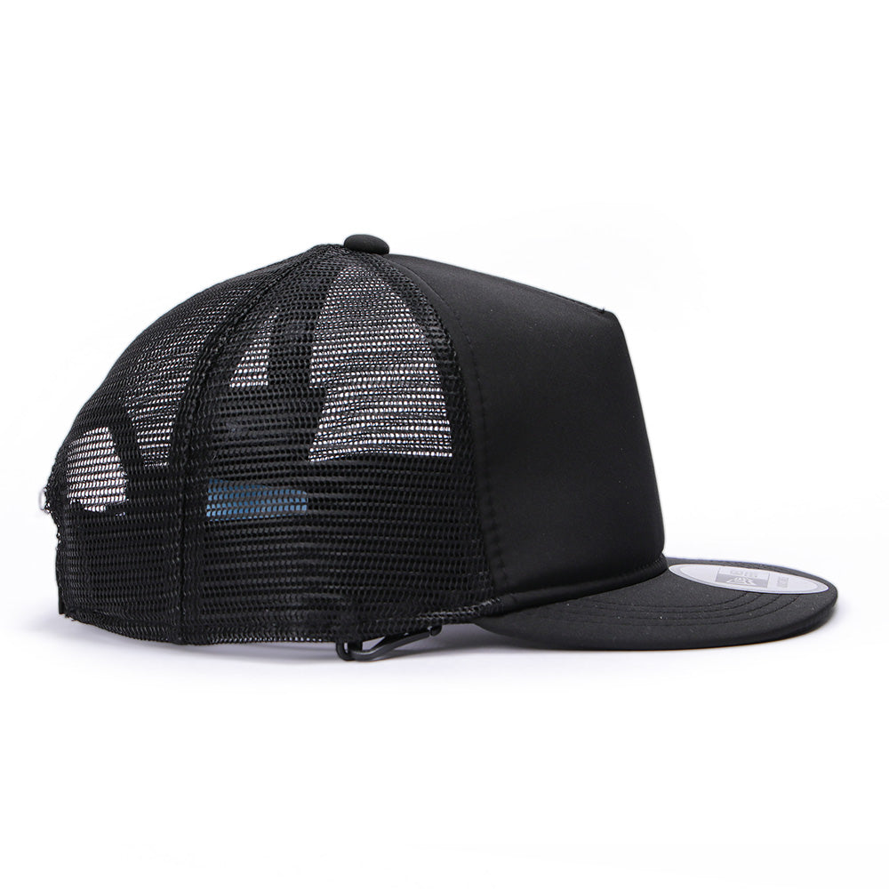 New Era Outdoor Surf Black 9FORTY A-Frame Trucker Snapback Cap