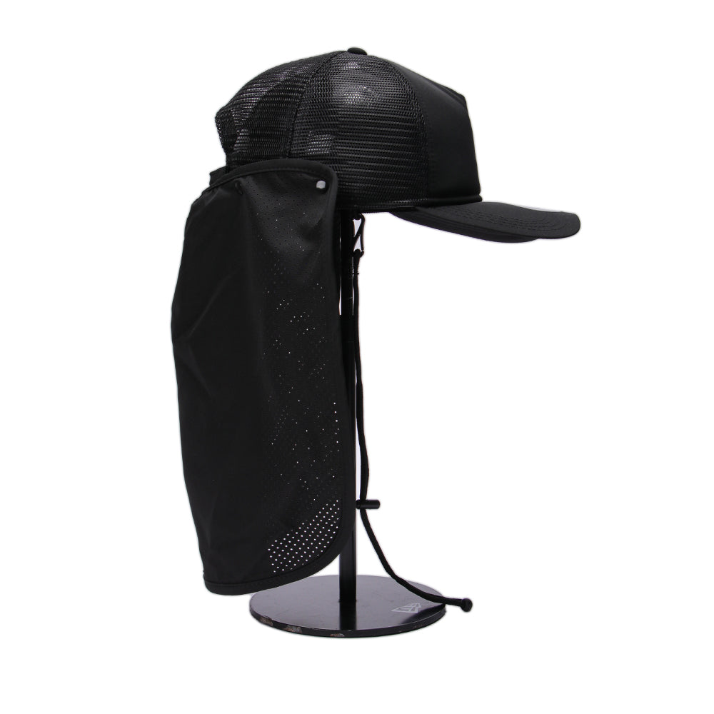 New Era Outdoor Surf Black Sunshade 9FORTY A-Frame Trucker Snapback Cap