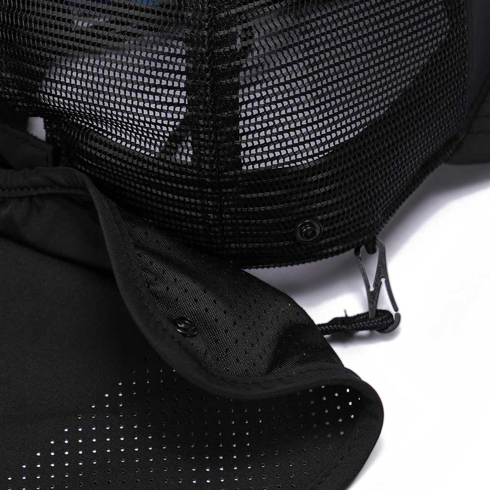 New Era Outdoor Surf Black Sunshade 9FORTY A-Frame Trucker Snapback Cap