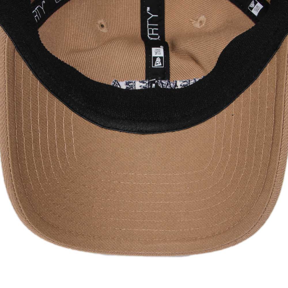 New Era Golf Women Open Back Khaki Long Visor 9FORTY Adjustable Cap