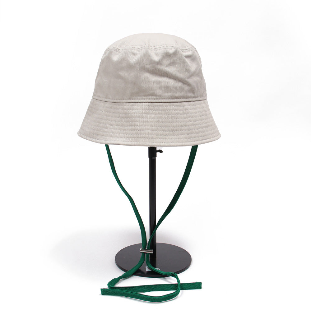 New Era Cord Strap White Bucket Hat