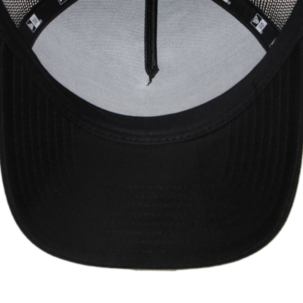 New Era Cap Logo Black 9FORTY A-Frame Trucker Snapback Cap