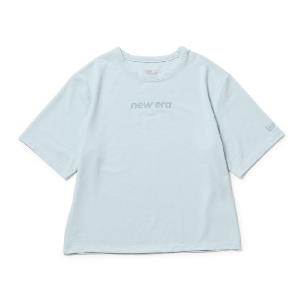 New Era Wordmark Womens Performance Medium Blue Short Sleeve T-Shirt