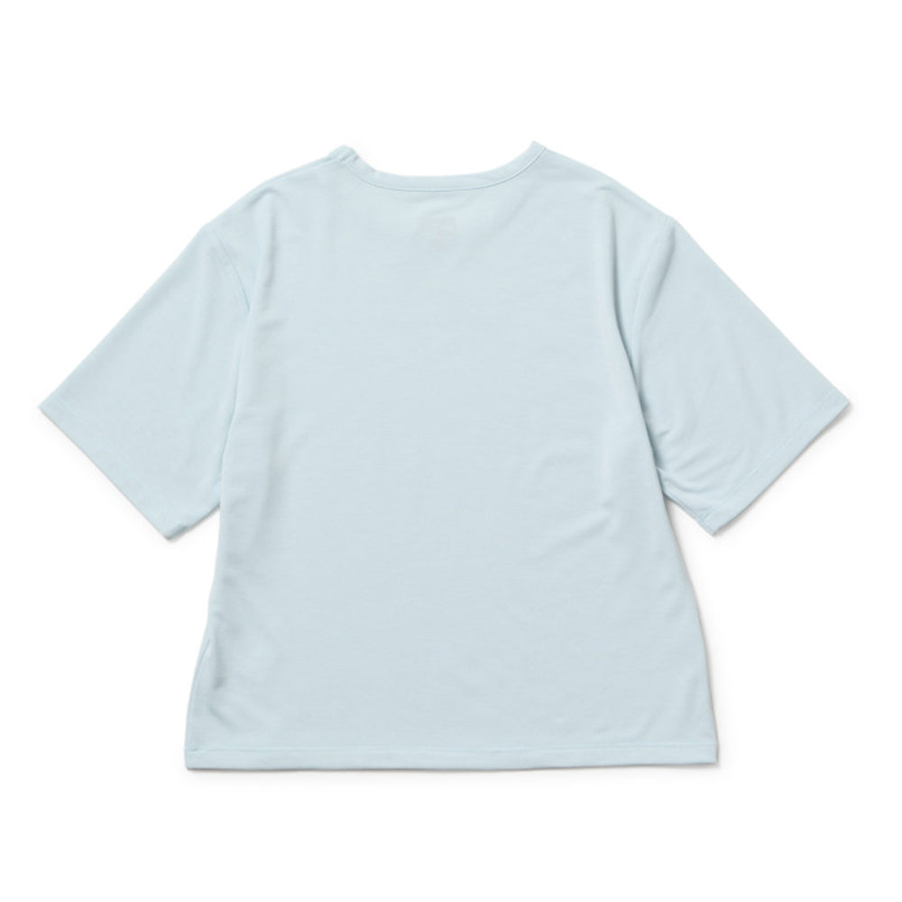 New Era Wordmark Womens Performance Medium Blue Short Sleeve T-Shirt