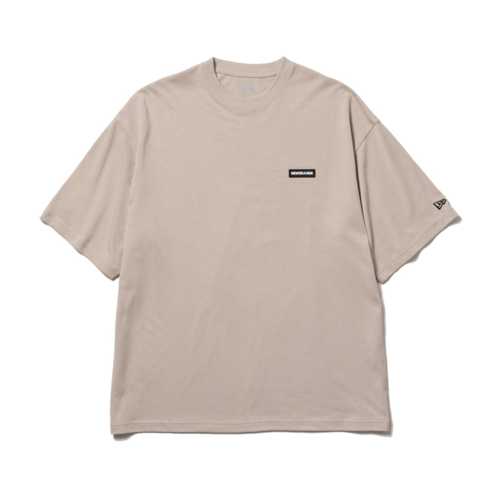 New Era Wordmark 1920 Zoom Up Logo Beige Oversized Short Sleeve T-Shirt