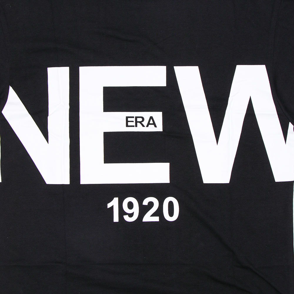 New Era Wordmark 1920 Zoom Up Logo Black Oversized Short Sleeve T-Shirt