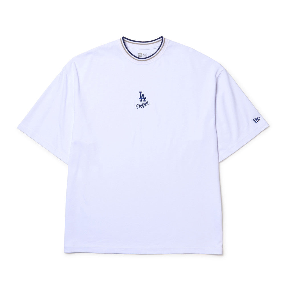New Era Los Angeles Dodgers Mini Logo White Oversized Short Sleeve T-Shirt