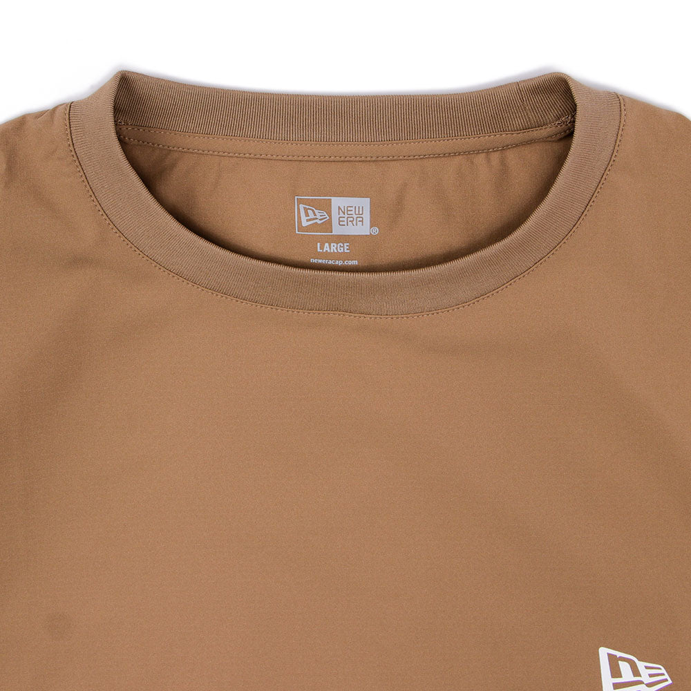 New Era Wordmark Outdoor Utility DRYERA Khaki Short Sleeve T-Shirt
