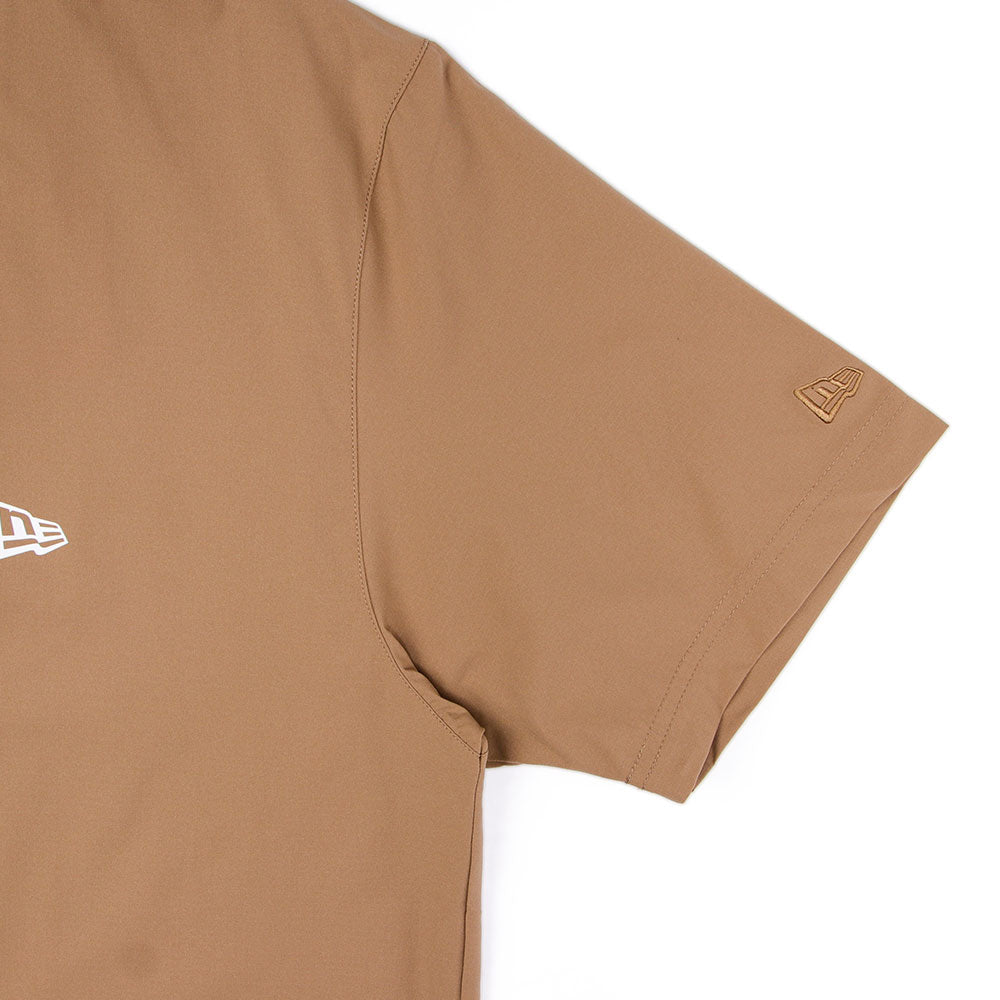 New Era Wordmark Outdoor Utility DRYERA Khaki Short Sleeve T-Shirt