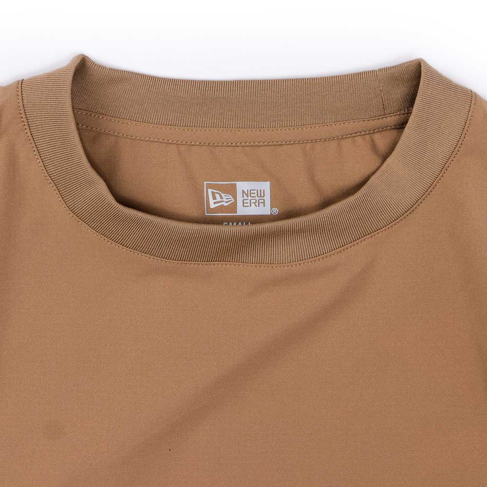 New Era Wordmark Outdoor Utility DRYERA Khaki Long Sleeve T-Shirt