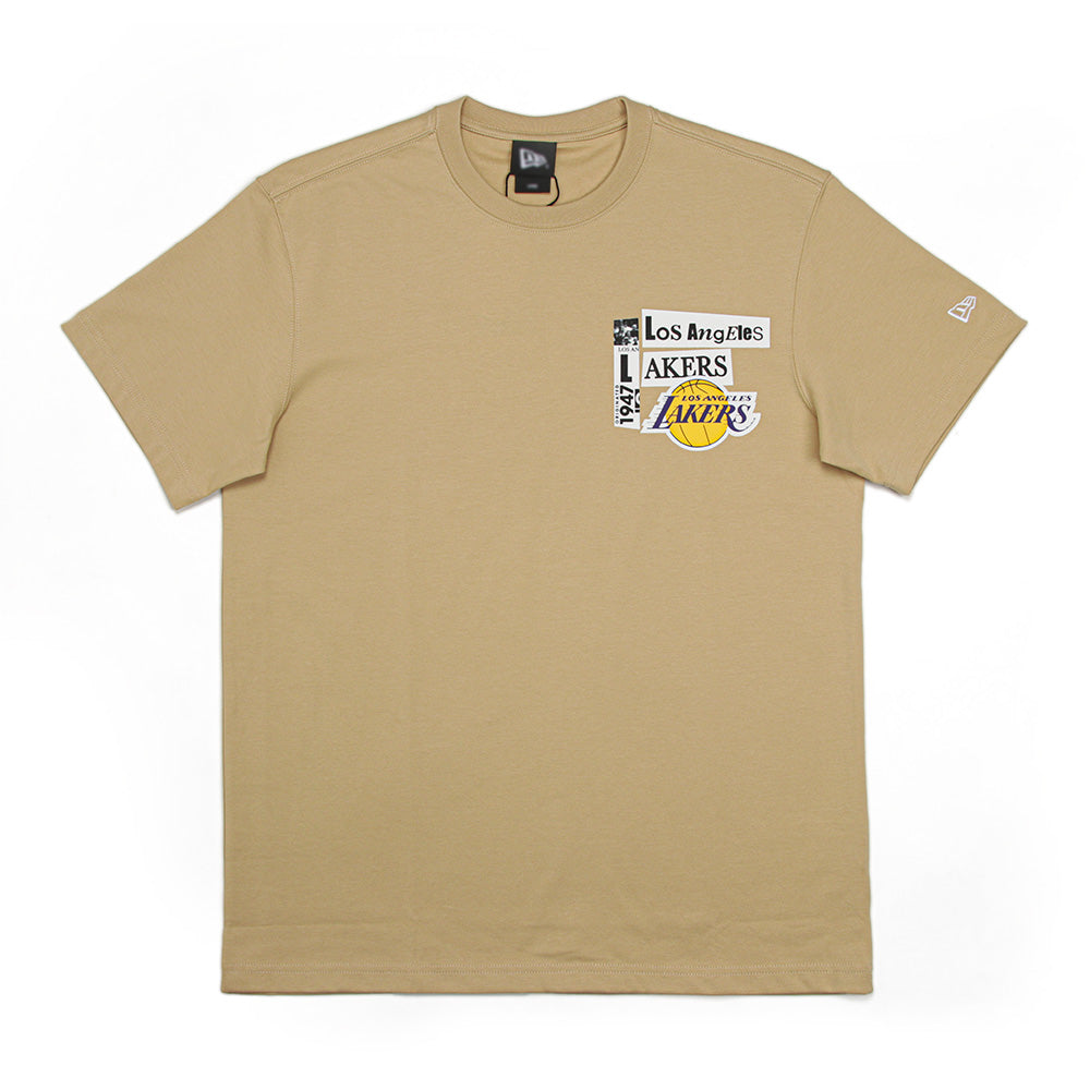 New Era Los Angeles Dodgers NBA Collage Vegas Gold COOLERA Short Sleeve T-Shirt