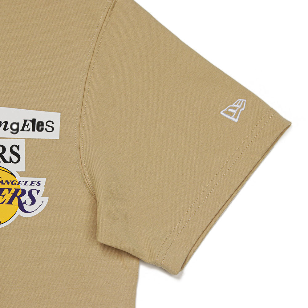 New Era Los Angeles Dodgers NBA Collage Vegas Gold COOLERA Short Sleeve T-Shirt